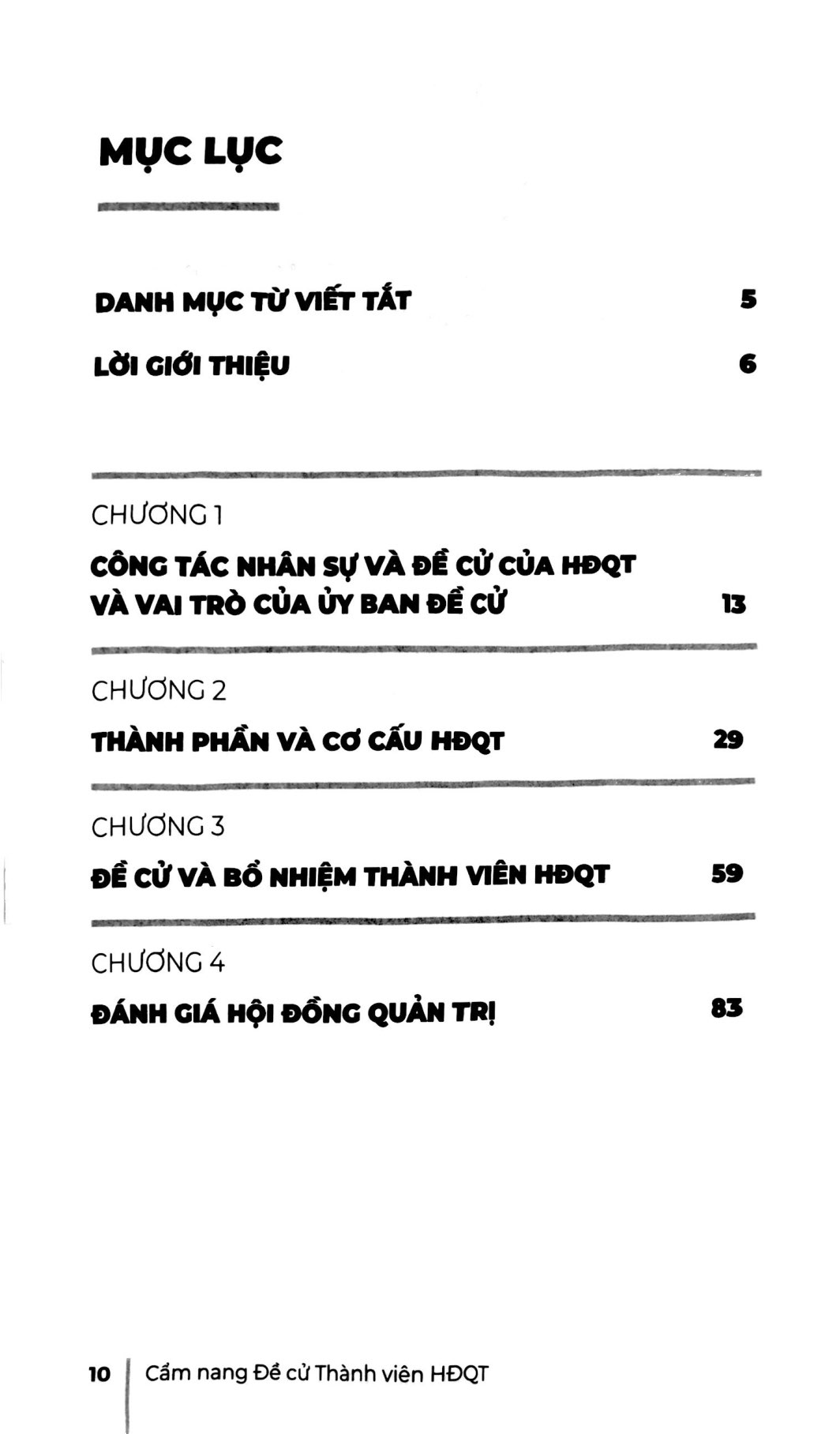 cẩm nang đề cử thành viên hội đồng quản trị