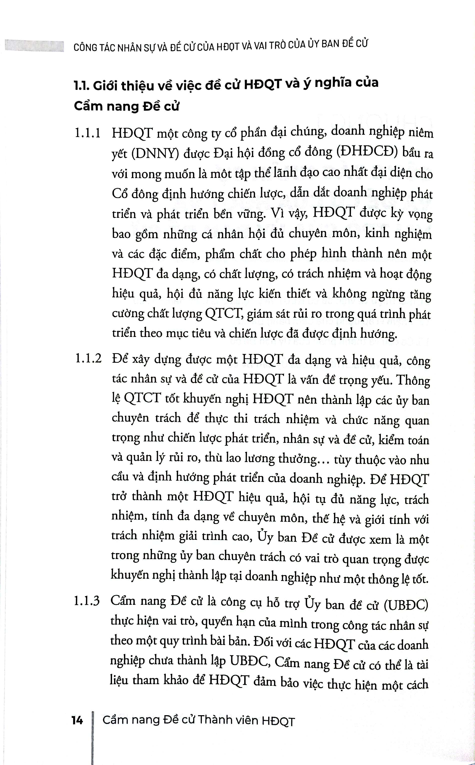 cẩm nang đề cử thành viên hội đồng quản trị