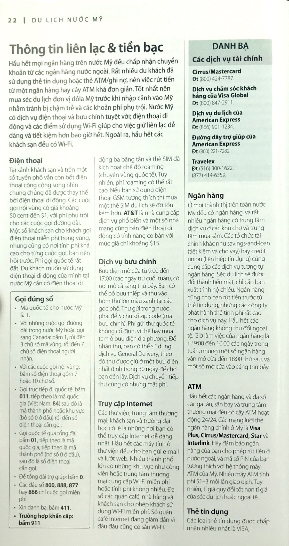 cẩm nang du lịch - mỹ