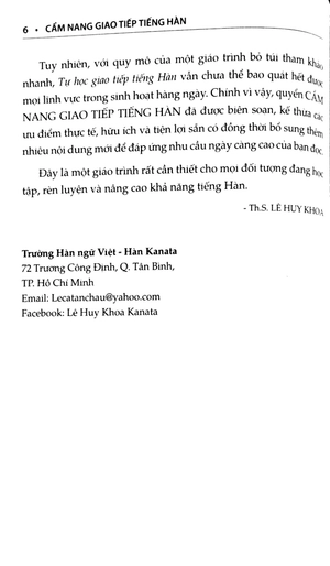 cẩm nang giao tiếp tiếng hàn (tái bản 2018)