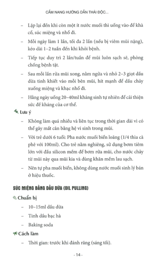 cẩm nang hướng dẫn thải độc &amp; chế độ ăn uống lành mạnh