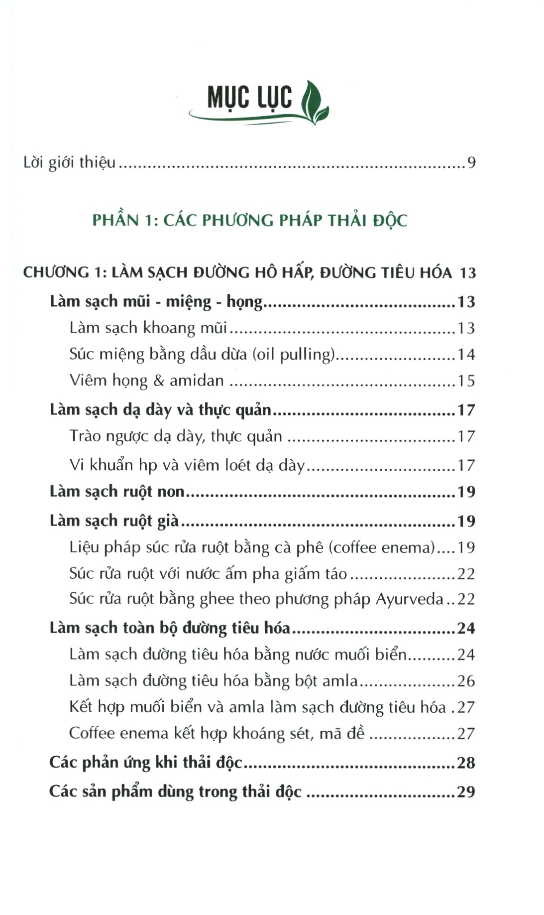 cẩm nang hướng dẫn thải độc và chế độ ăn uống lành mạnh