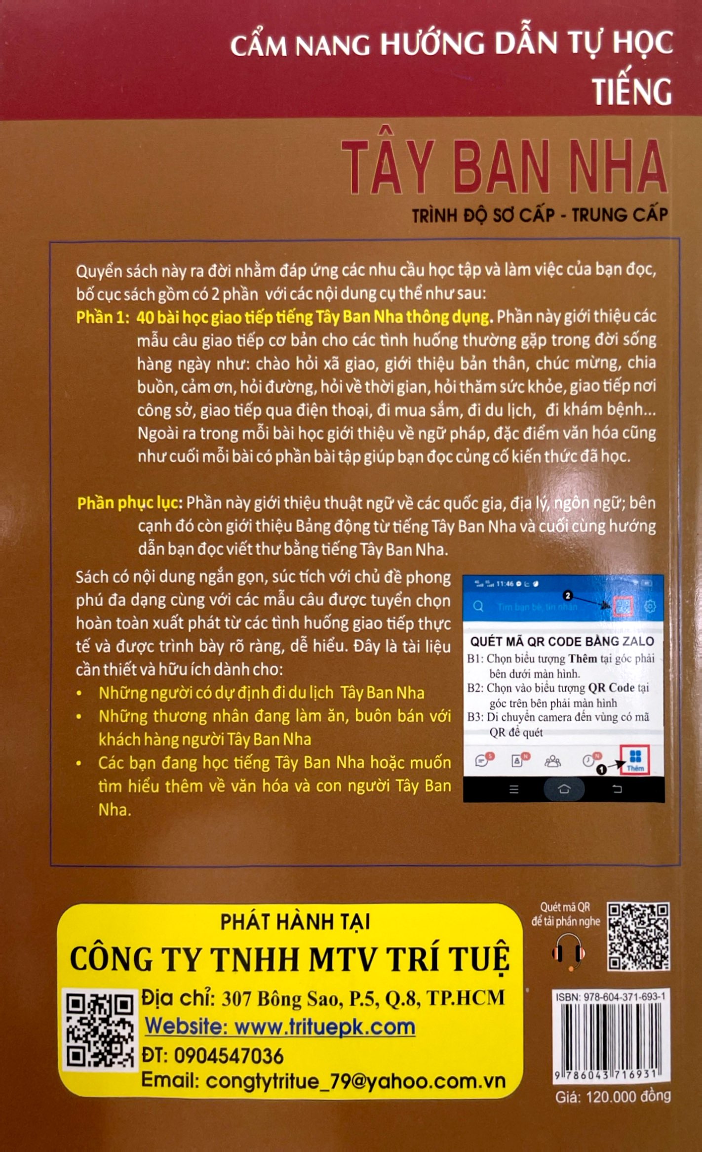 cẩm nang hướng dẫn tự học tiếng tây ban nha trình độ sơ cấp - trung cấp