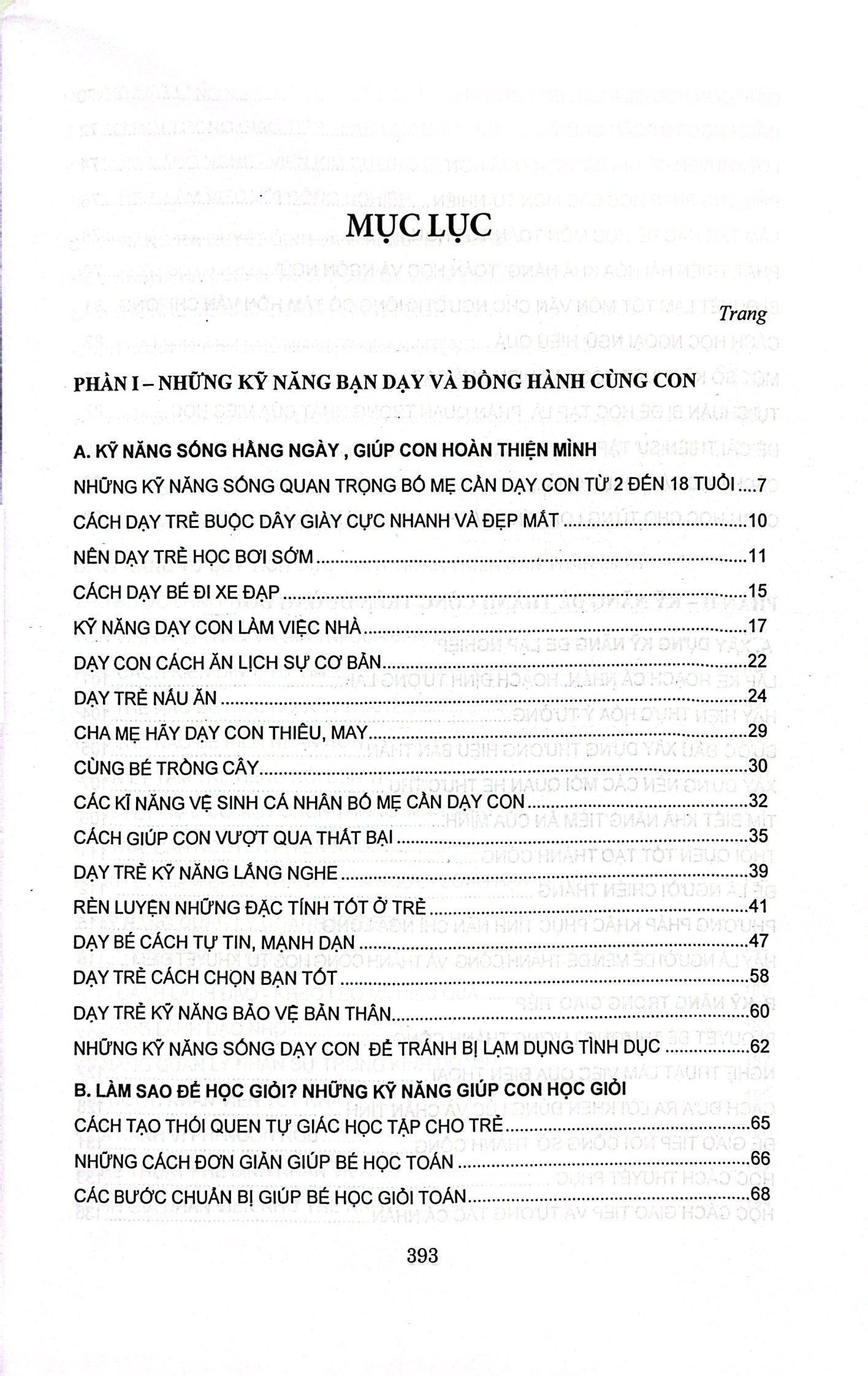 cẩm nang kỹ năng sống dành cho mọi nhà và mọi lứa tuổi