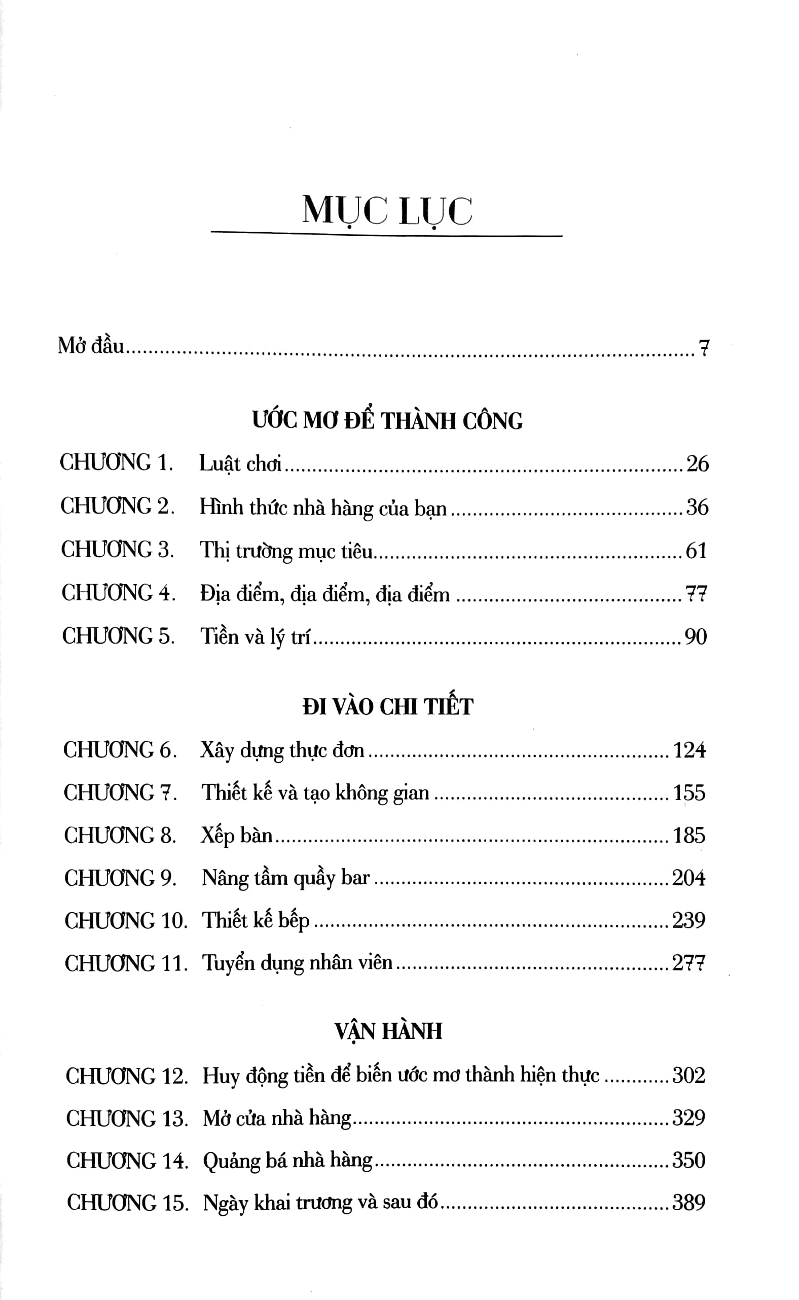 cẩm nang mở nhà hàng