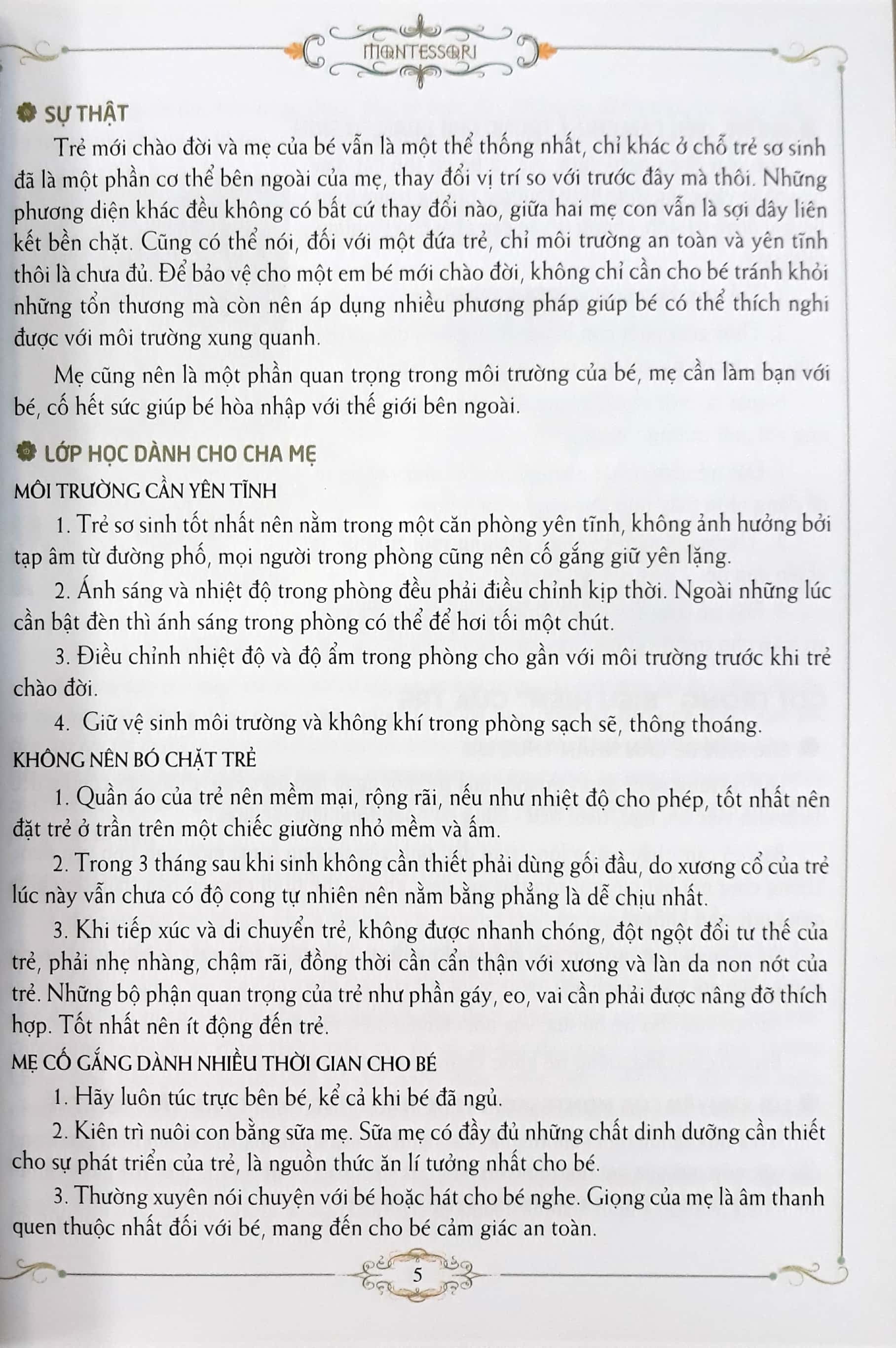cẩm nang nuôi dạy con theo phương pháp montessori