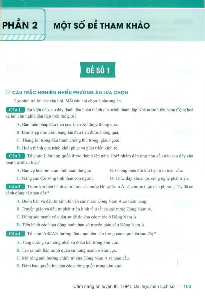 Cam Nang On Luyen Thi THPT, Dai Hoc - Mon Lich Su