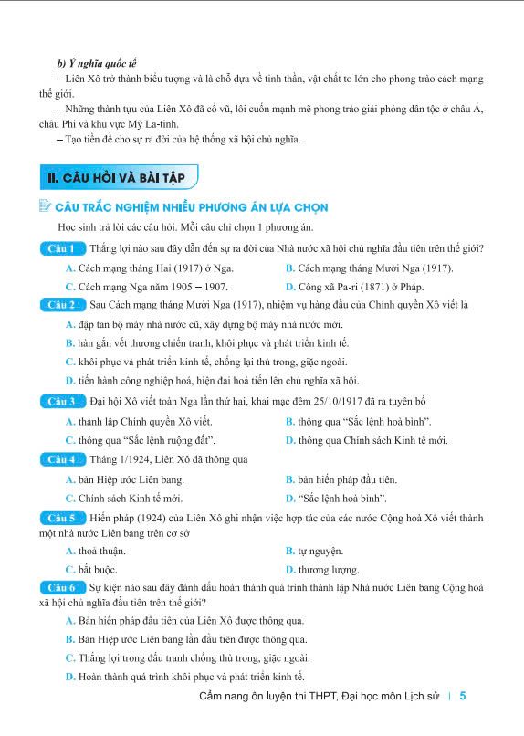 Cam Nang On Luyen Thi THPT, Dai Hoc - Mon Lich Su