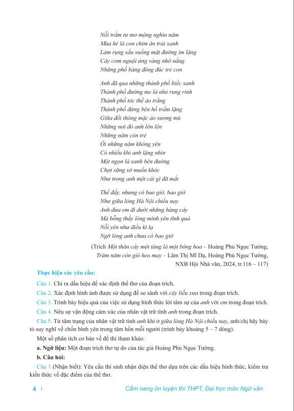 Cam Nang On Luyen Thi THPT, Dai Hoc - Mon Ngu Van