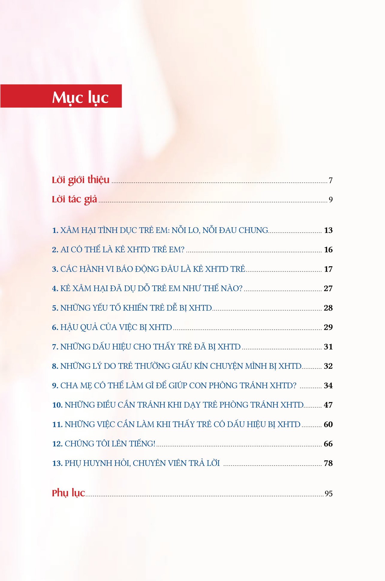 cẩm nang phòng tránh xâm hại cho con