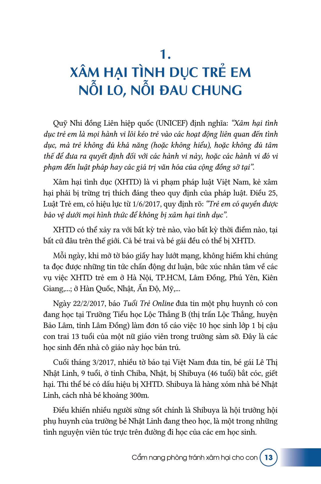 cẩm nang phòng tránh xâm hại cho con