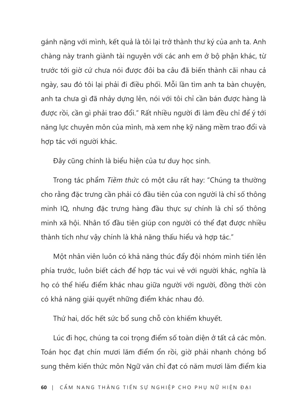 cẩm nang thăng tiến sự nghiệp cho phụ nữ hiện đại