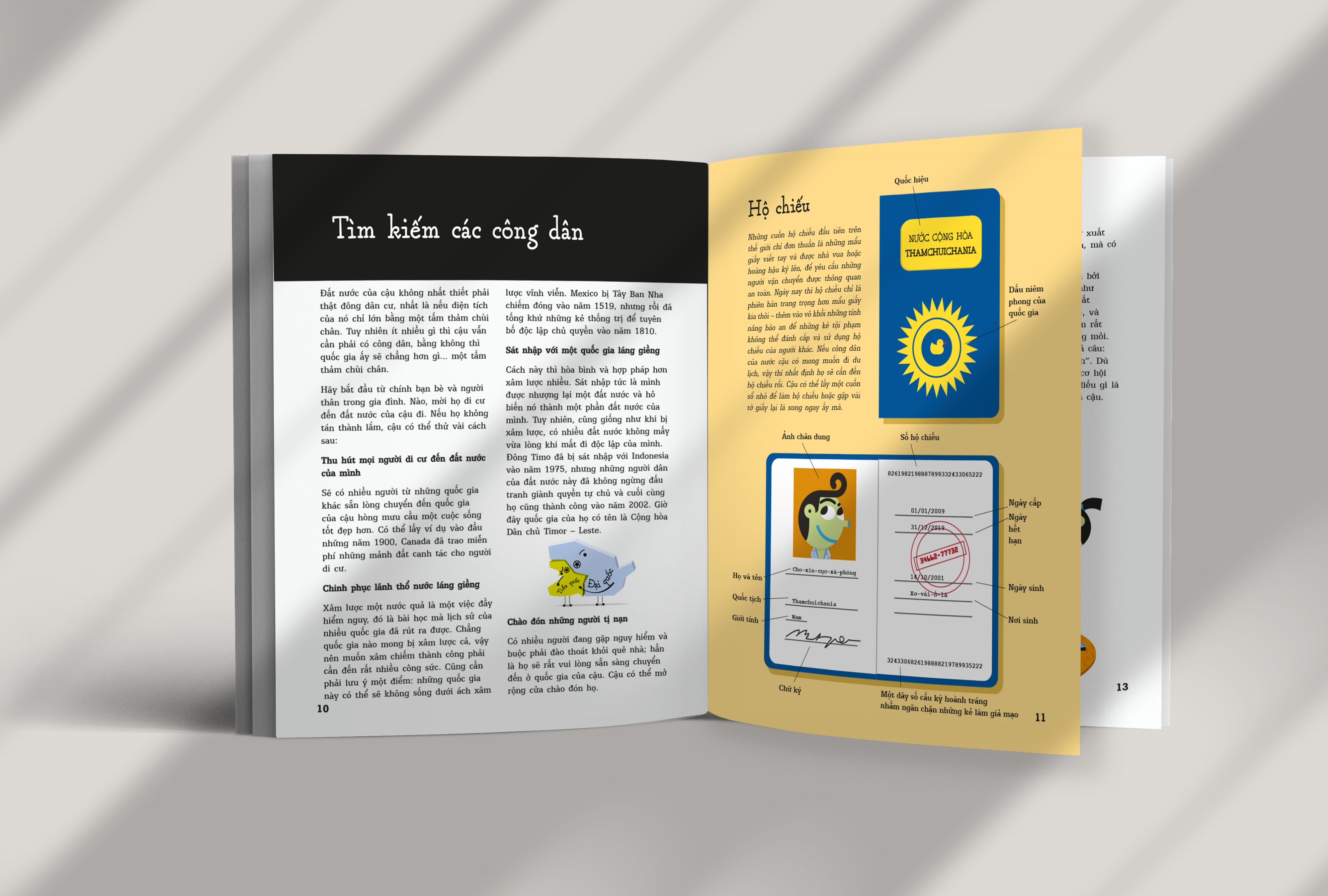 cẩm nang tí toáy, tự lập quốc gia bé tẹo teo