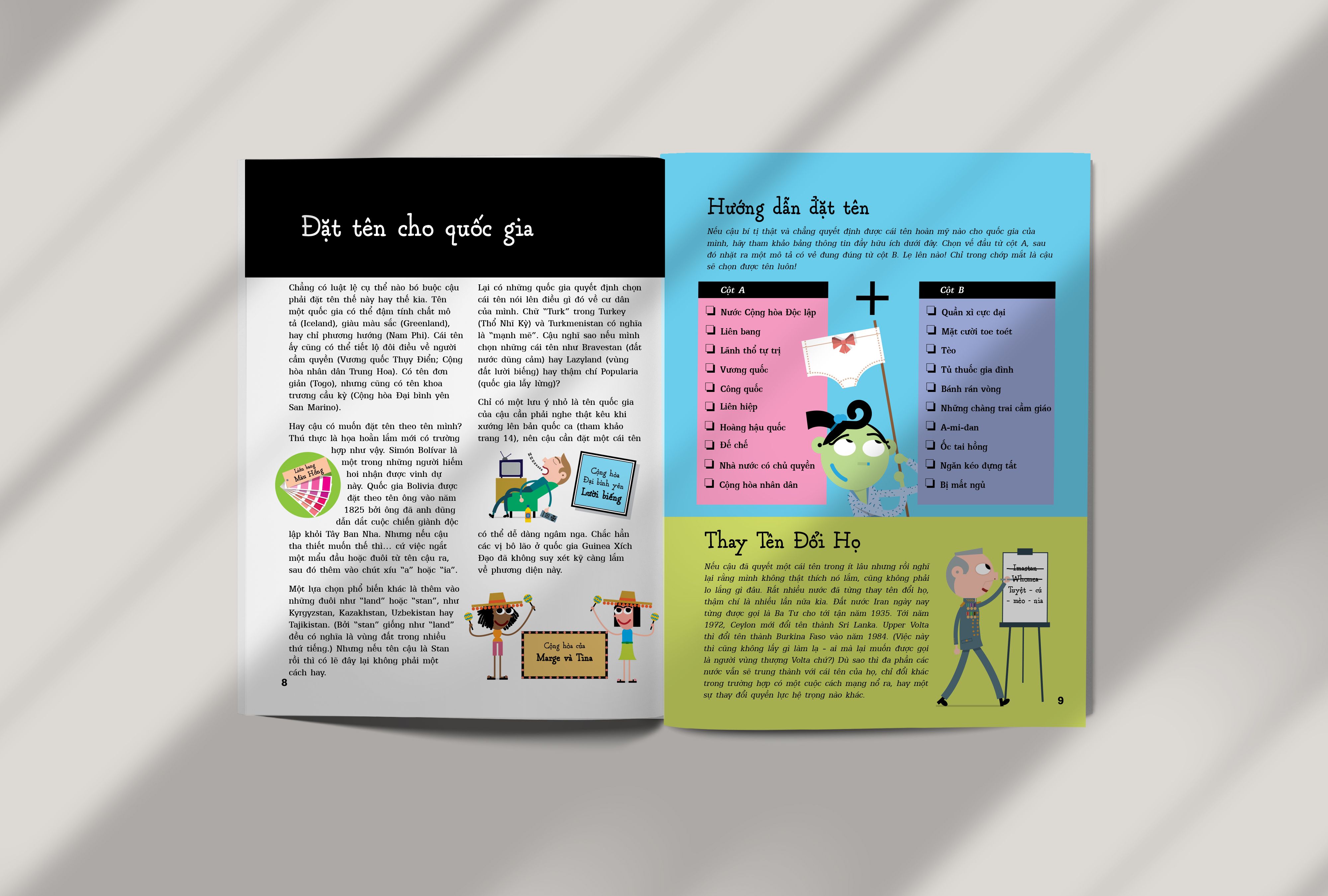 cẩm nang tí toáy, tự lập quốc gia bé tẹo teo