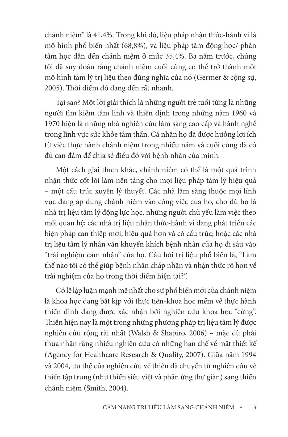 Cẩm Nang Trị Liệu Lâm Sàng Chánh Niệm