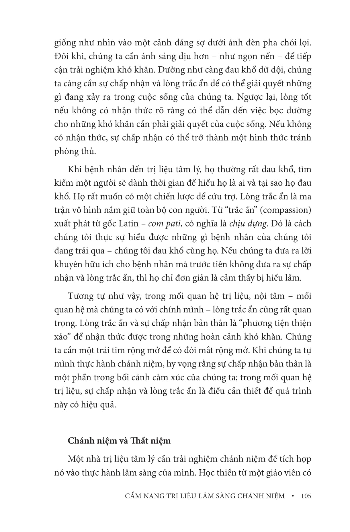 Cẩm Nang Trị Liệu Lâm Sàng Chánh Niệm