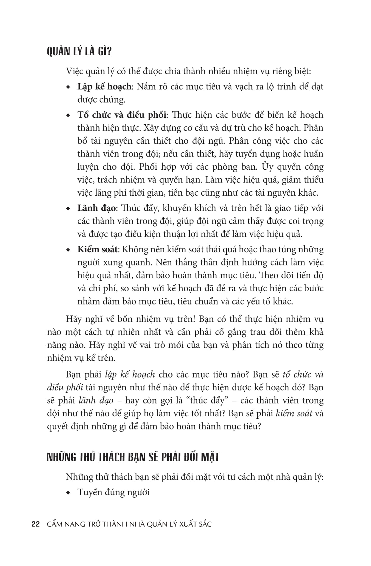 cẩm nang trở thành nhà quản lý xuất sắc