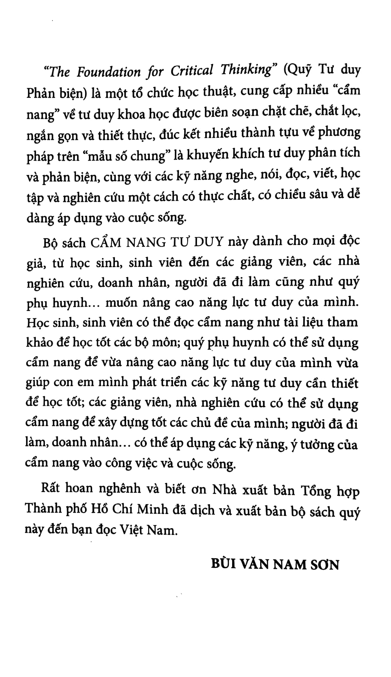 cẩm nang tư duy đạo đức