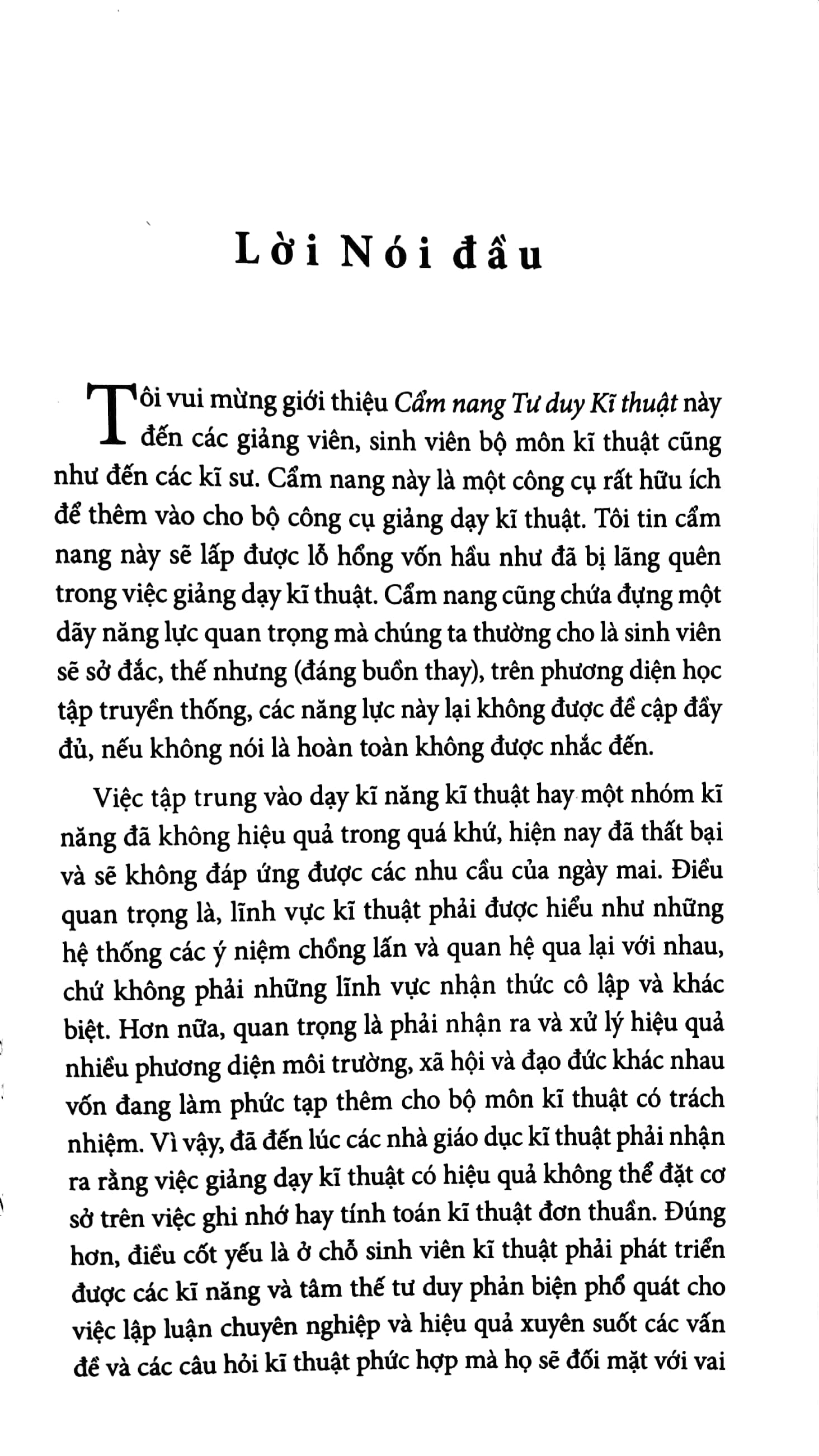 cẩm nang tư duy kĩ thuật