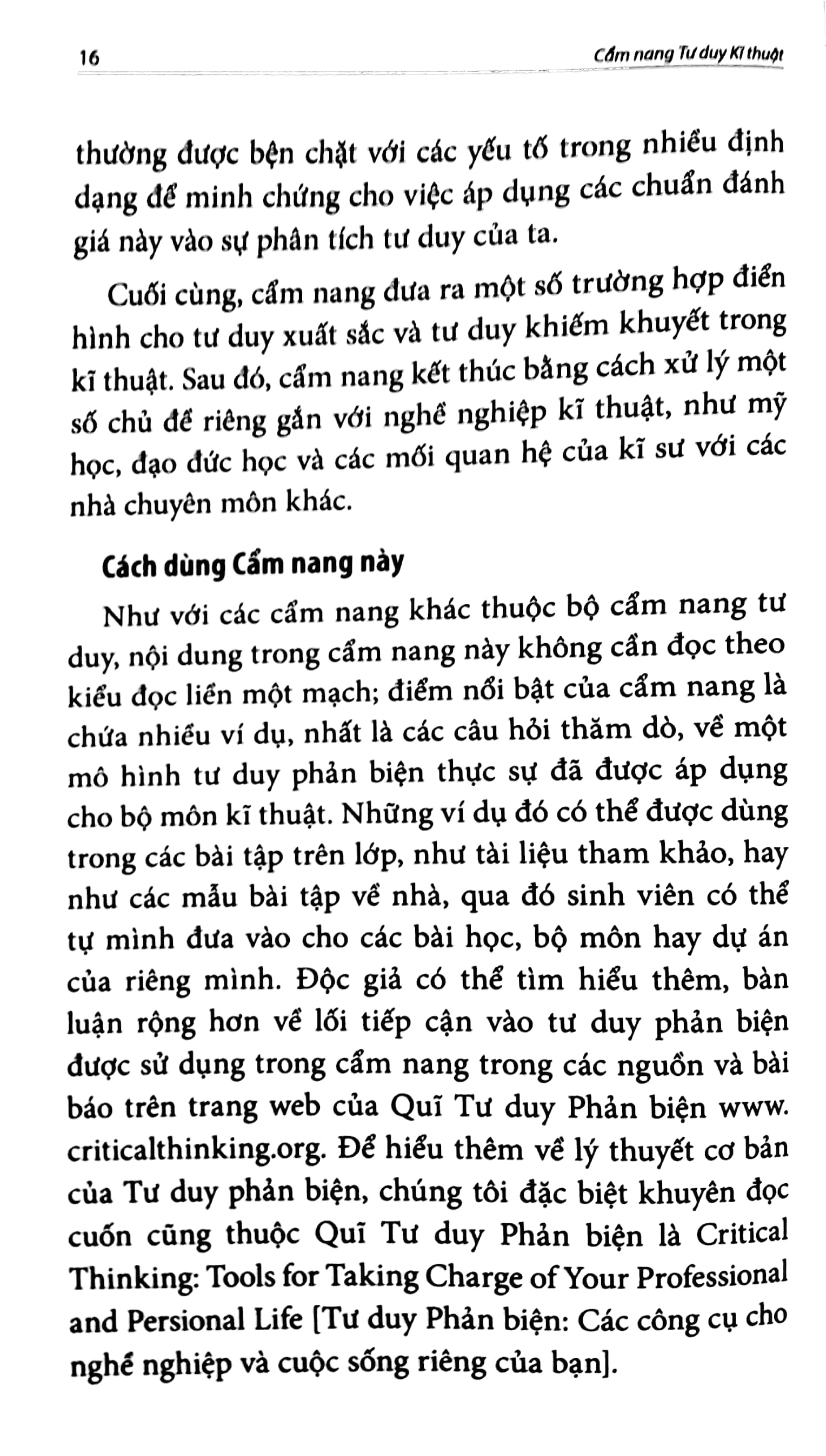 cẩm nang tư duy kĩ thuật