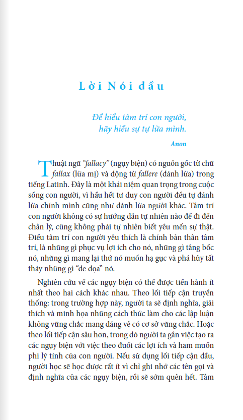 cẩm nang tư duy ngụy biện - nghệ thuật đánh lừa và thao túng (tái bản 2023 )