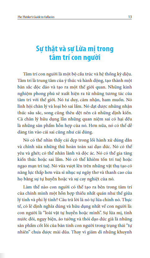 cẩm nang tư duy ngụy biện - nghệ thuật đánh lừa và thao túng (tái bản 2023 )