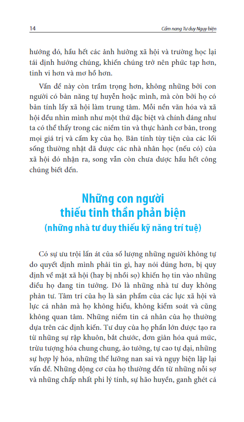 cẩm nang tư duy ngụy biện - nghệ thuật đánh lừa và thao túng (tái bản 2023 )