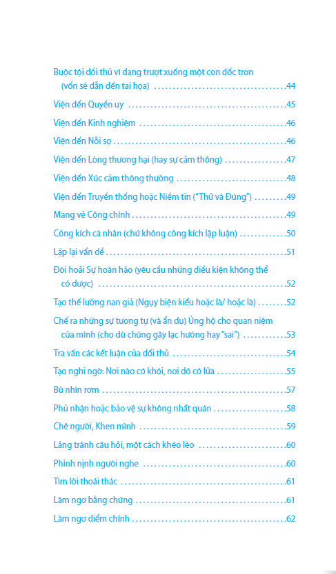 cẩm nang tư duy ngụy biện - nghệ thuật đánh lừa và thao túng (tái bản 2023 )