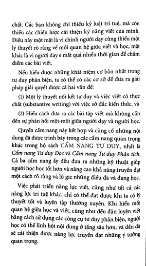 cẩm nang tư duy viết (tái bản 2023)