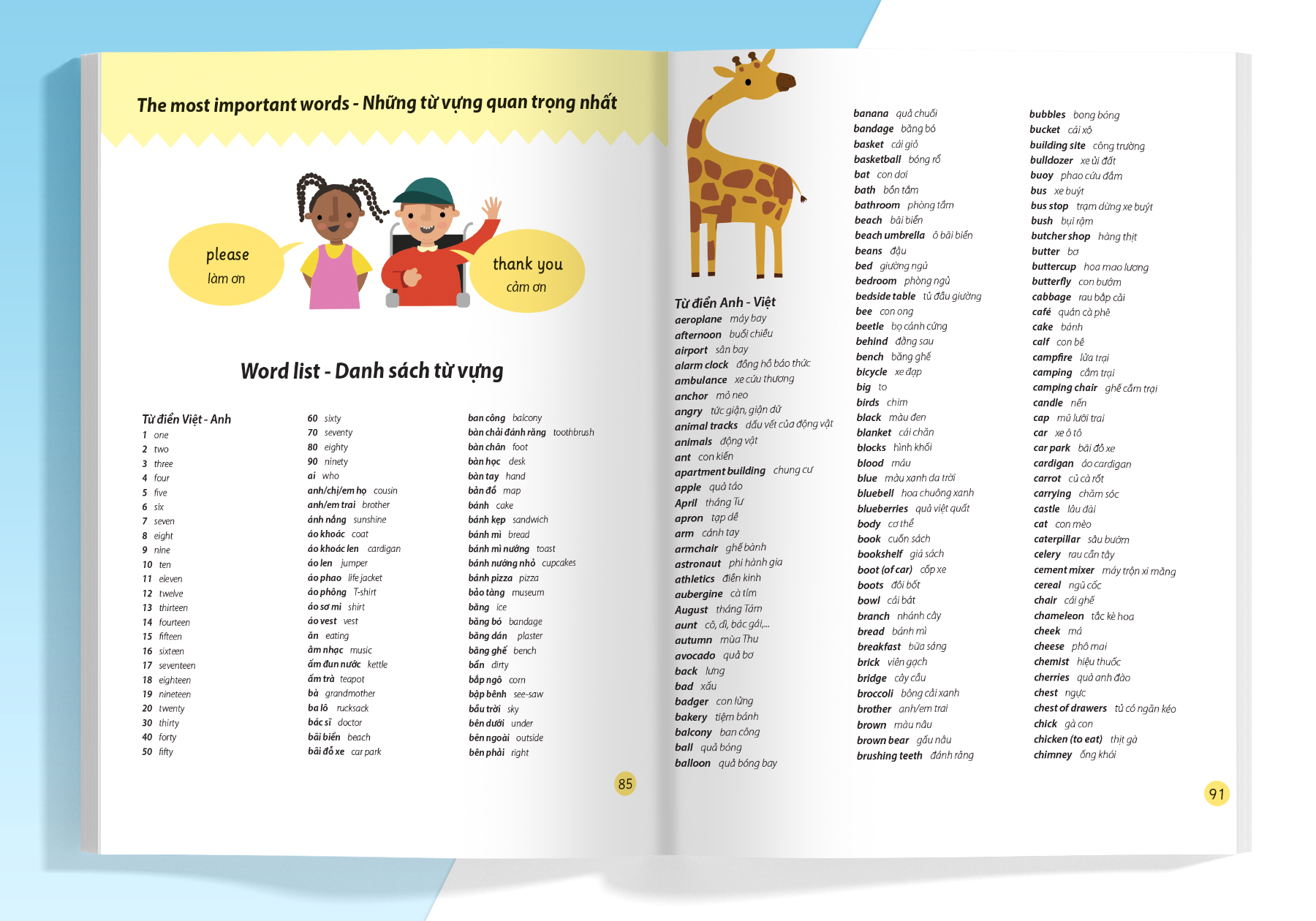 cẩm nang từ vựng tiếng anh cho trẻ em