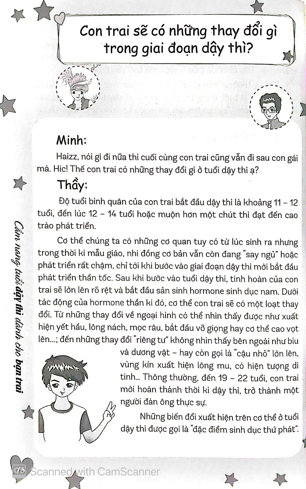 cẩm nang tuổi dậy thì dành cho bạn trai (tái bản 2023)