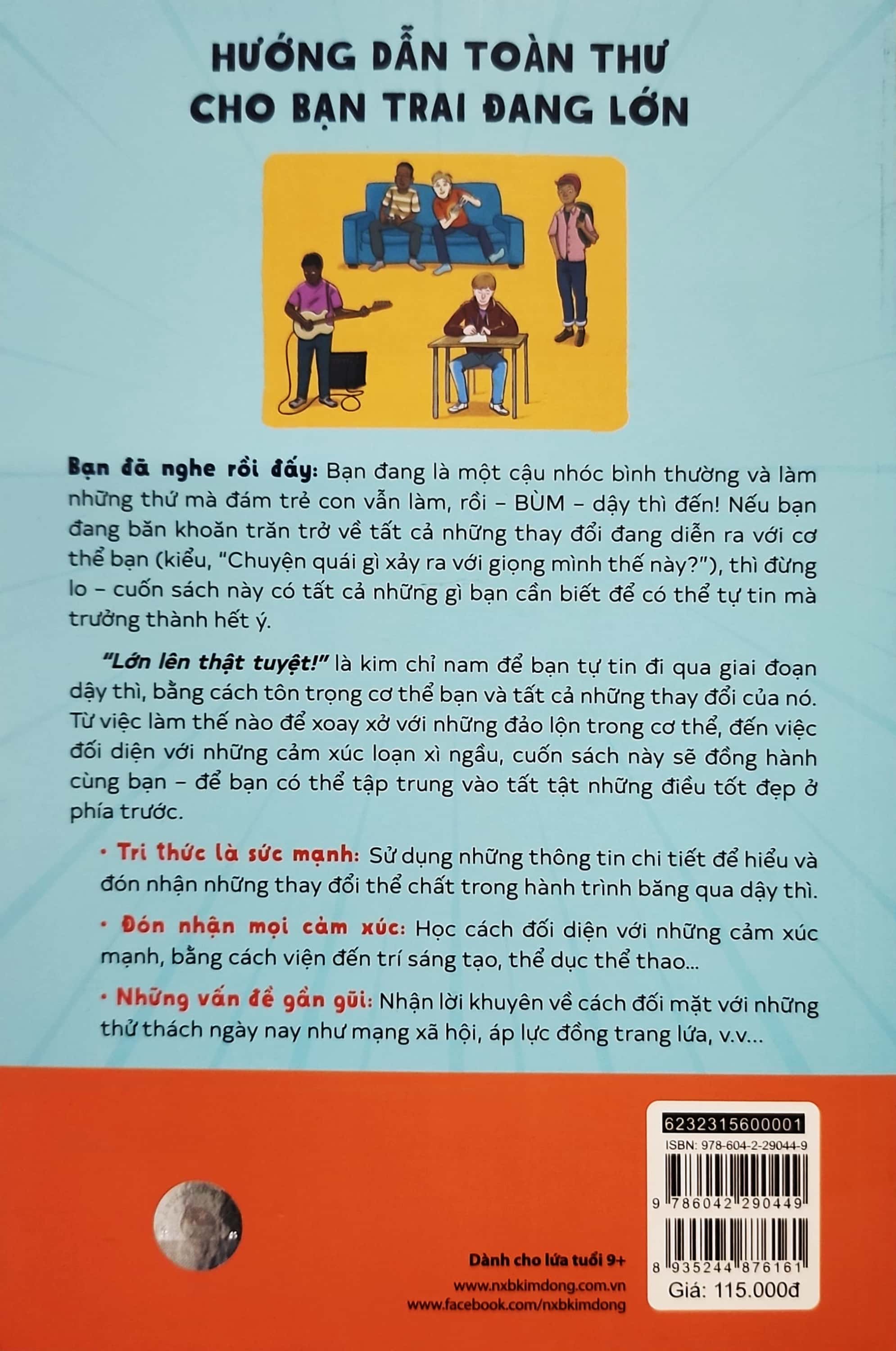 cẩm nang tuổi dậy thì - lớn lên thật tuyệt - dành cho bạn trai