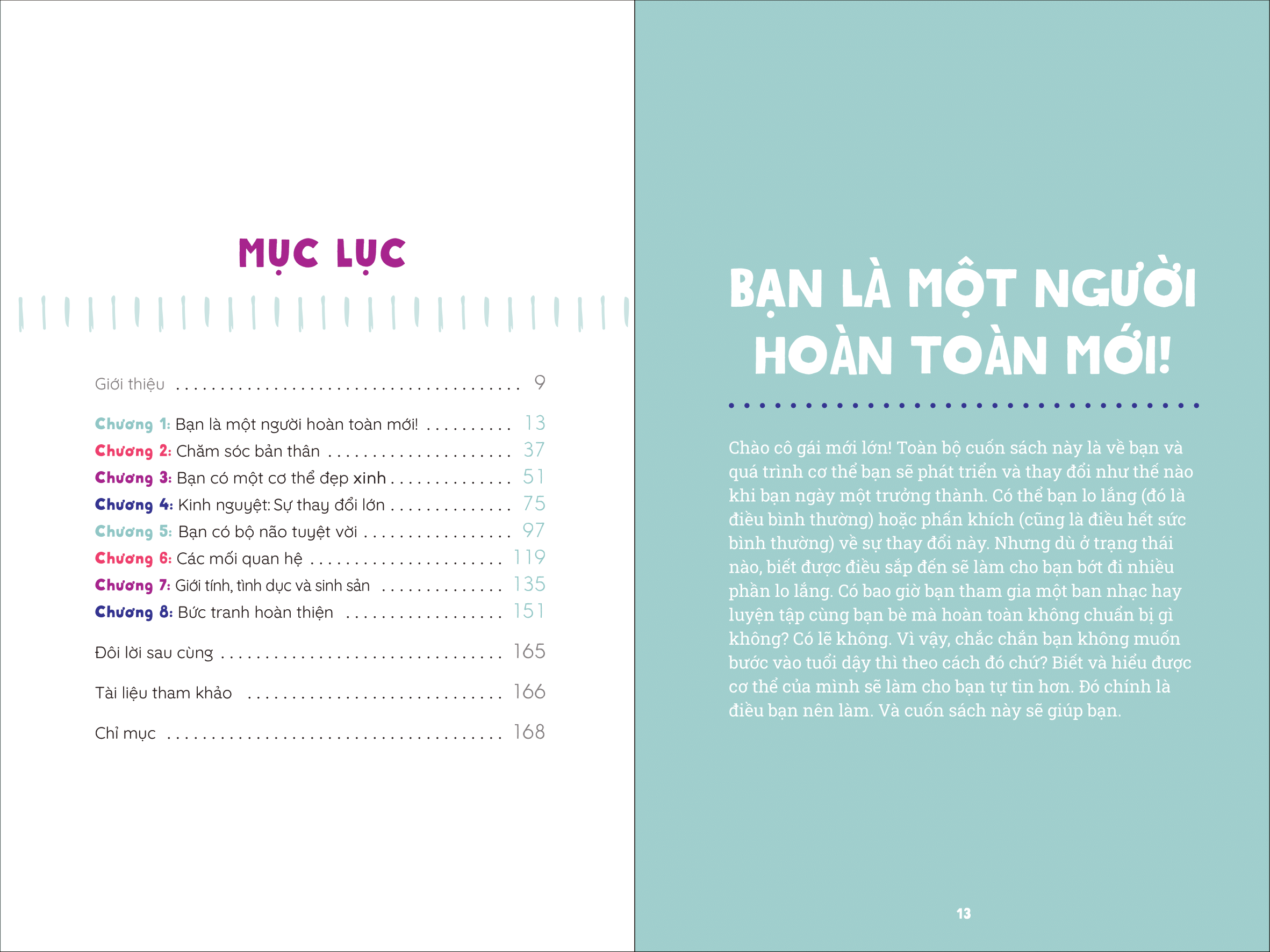 cẩm nang tuổi dậy thì - yêu thương cơ thể - dành cho bạn gái