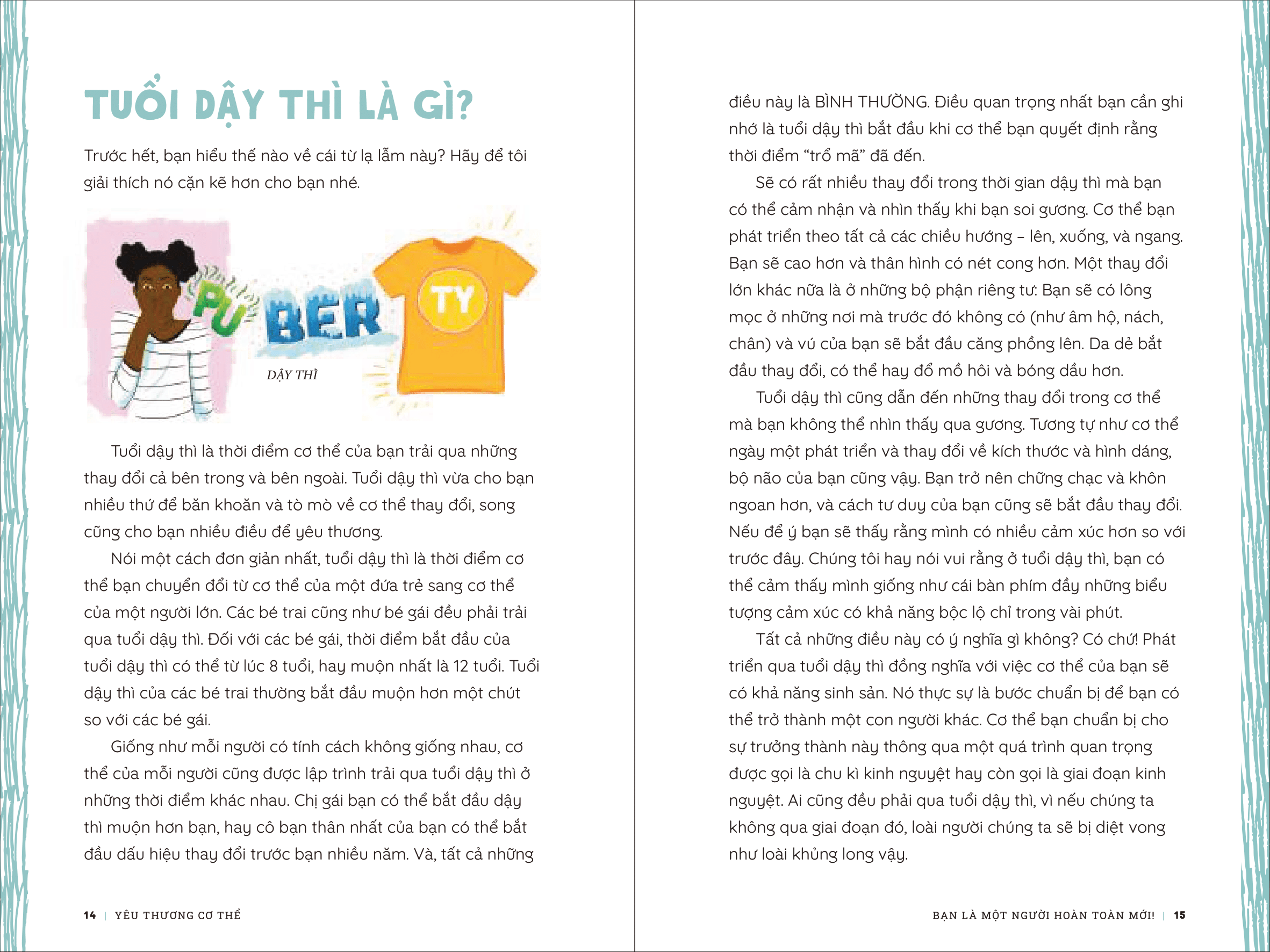 cẩm nang tuổi dậy thì - yêu thương cơ thể - dành cho bạn gái