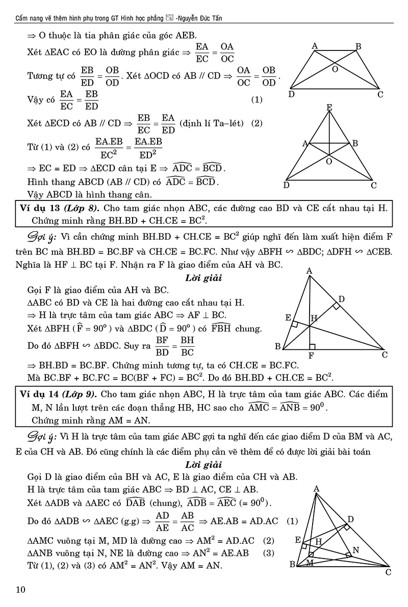 cẩm nang vẽ thêm hình phụ trong giải toán hình học phẳng (tái bản 2020)