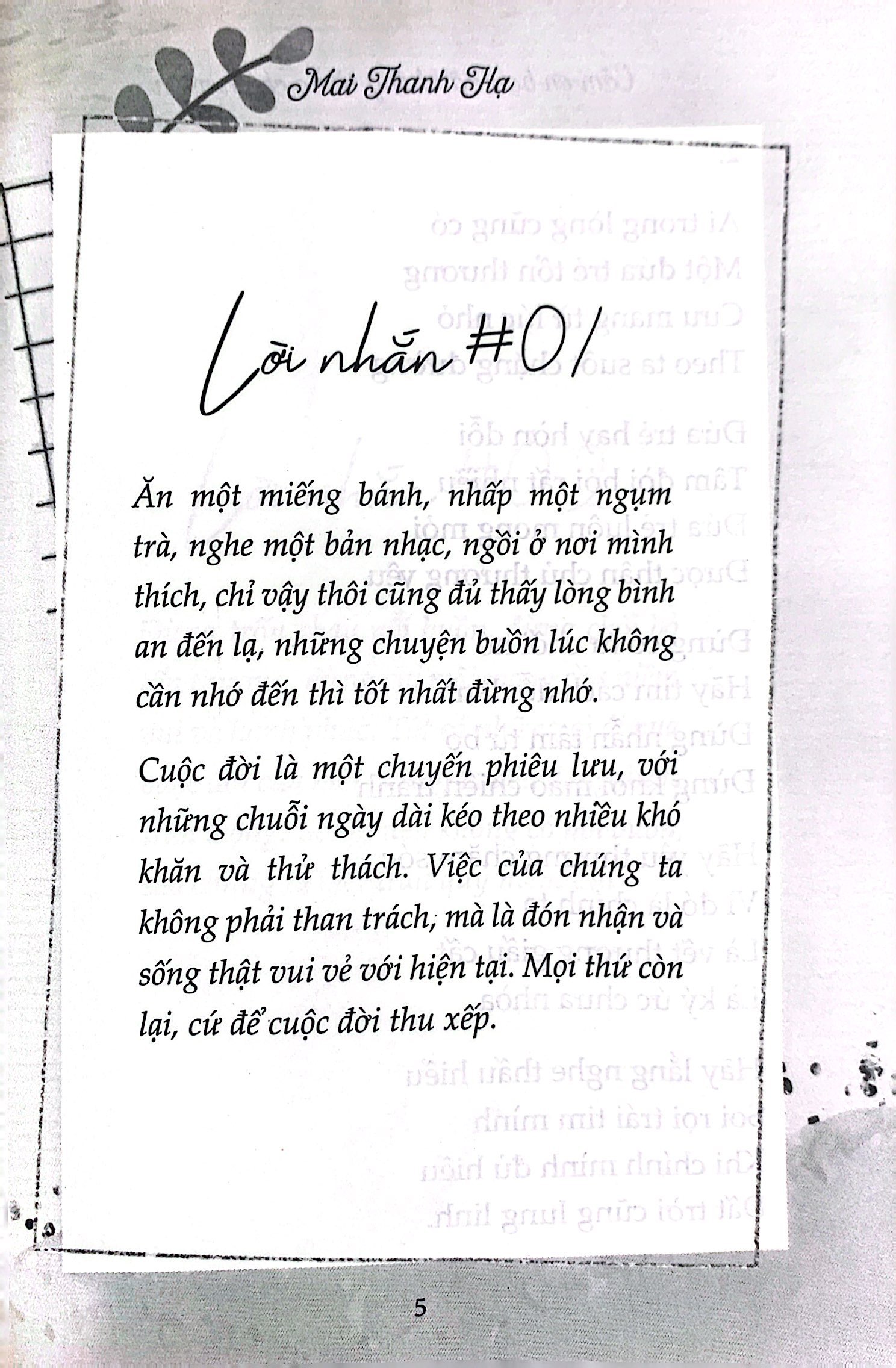cảm ơn bạn đã không từ bỏ chính mình