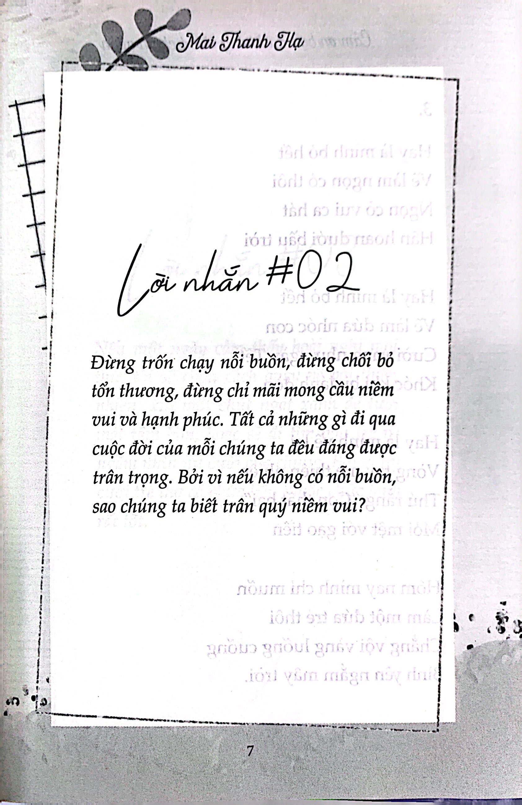 cảm ơn bạn đã không từ bỏ chính mình