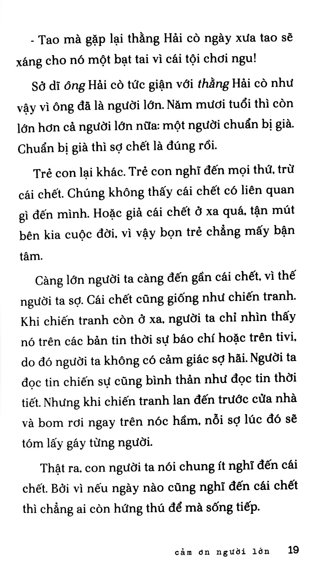 cảm ơn người lớn (bìa mềm)