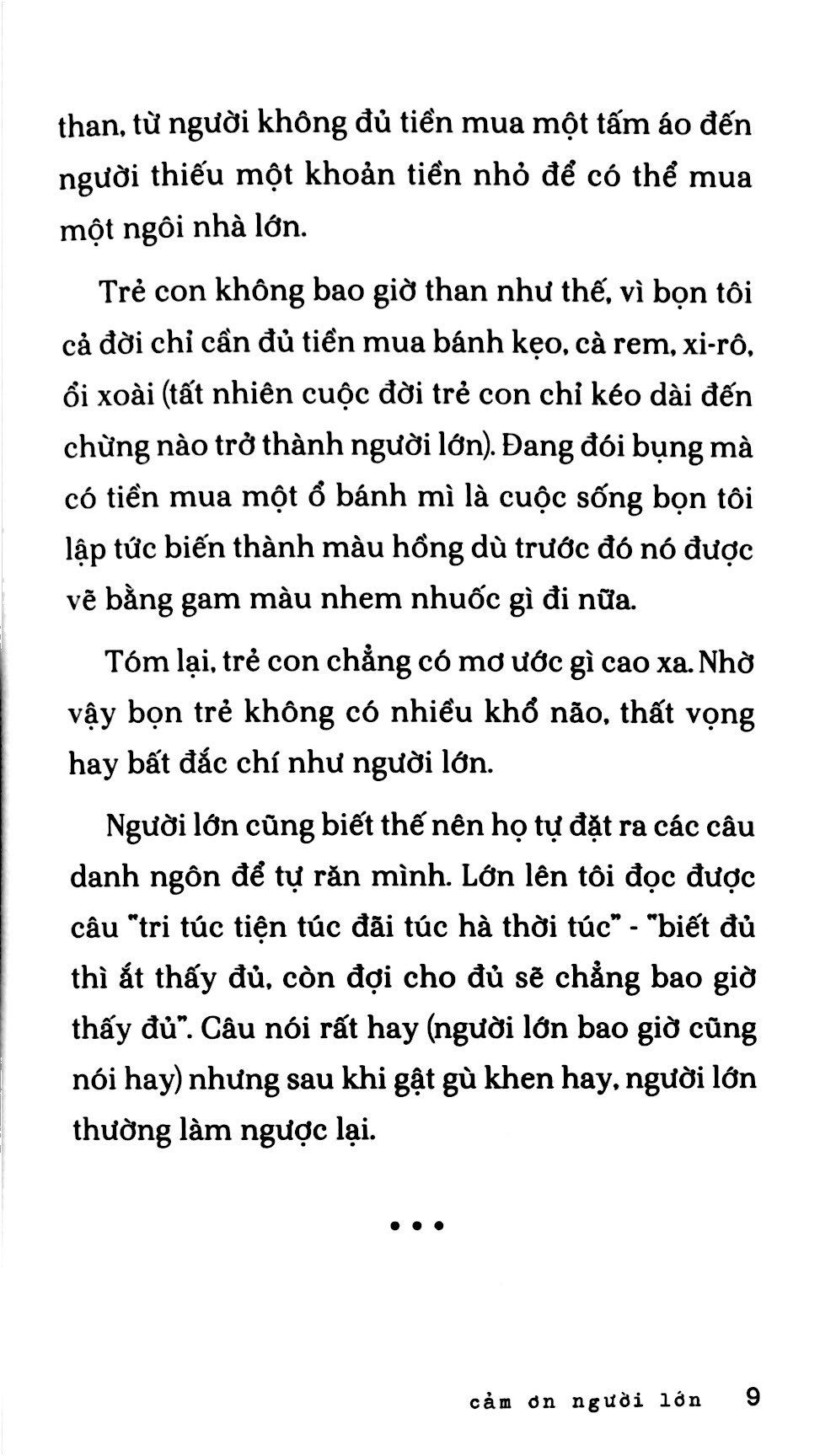 cảm ơn người lớn (bìa mềm)