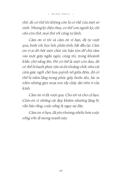 cảm ơn vì đã vượt qua