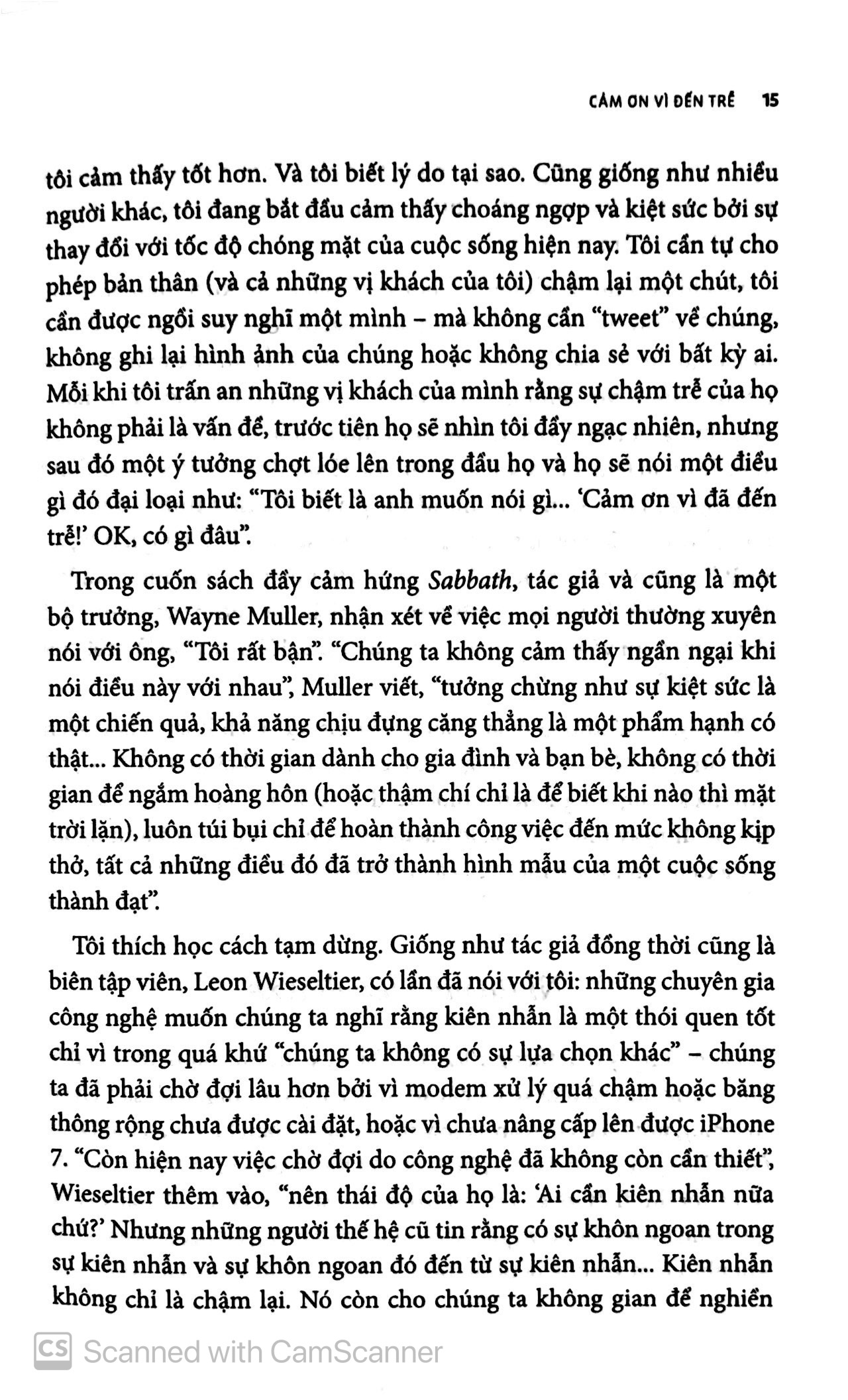 cảm ơn vì đến trễ