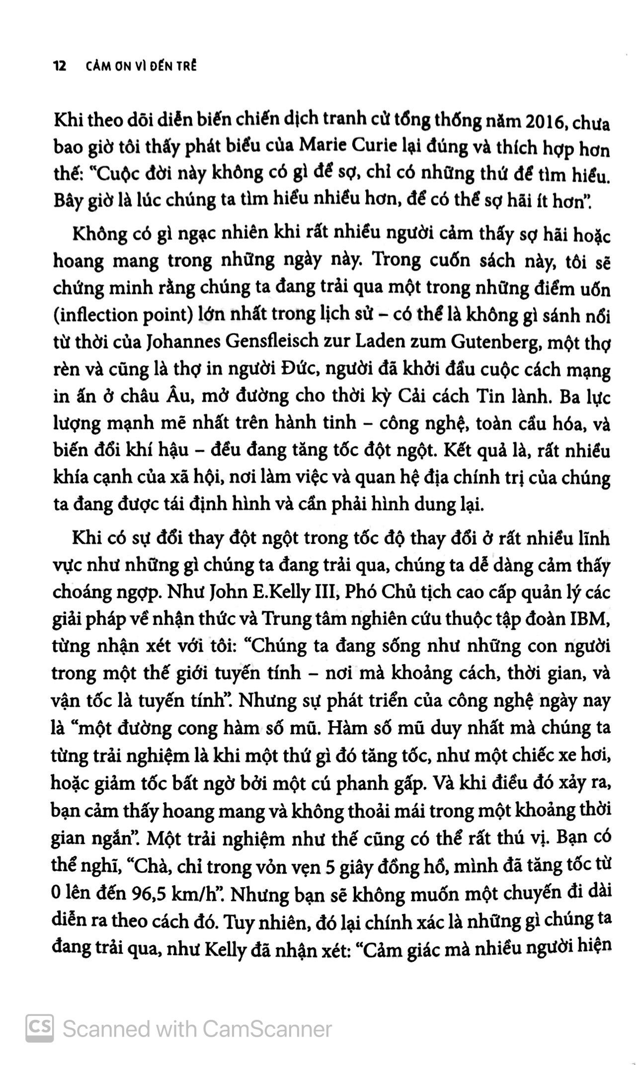 cảm ơn vì đến trễ