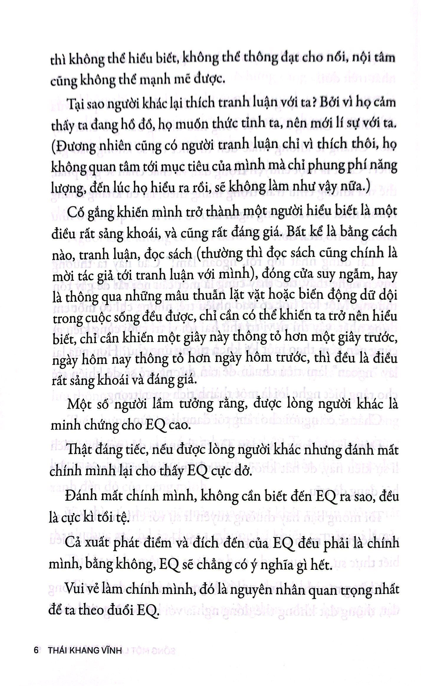 cảm xúc không phải đặc quyền - sống một lần vì chính mình