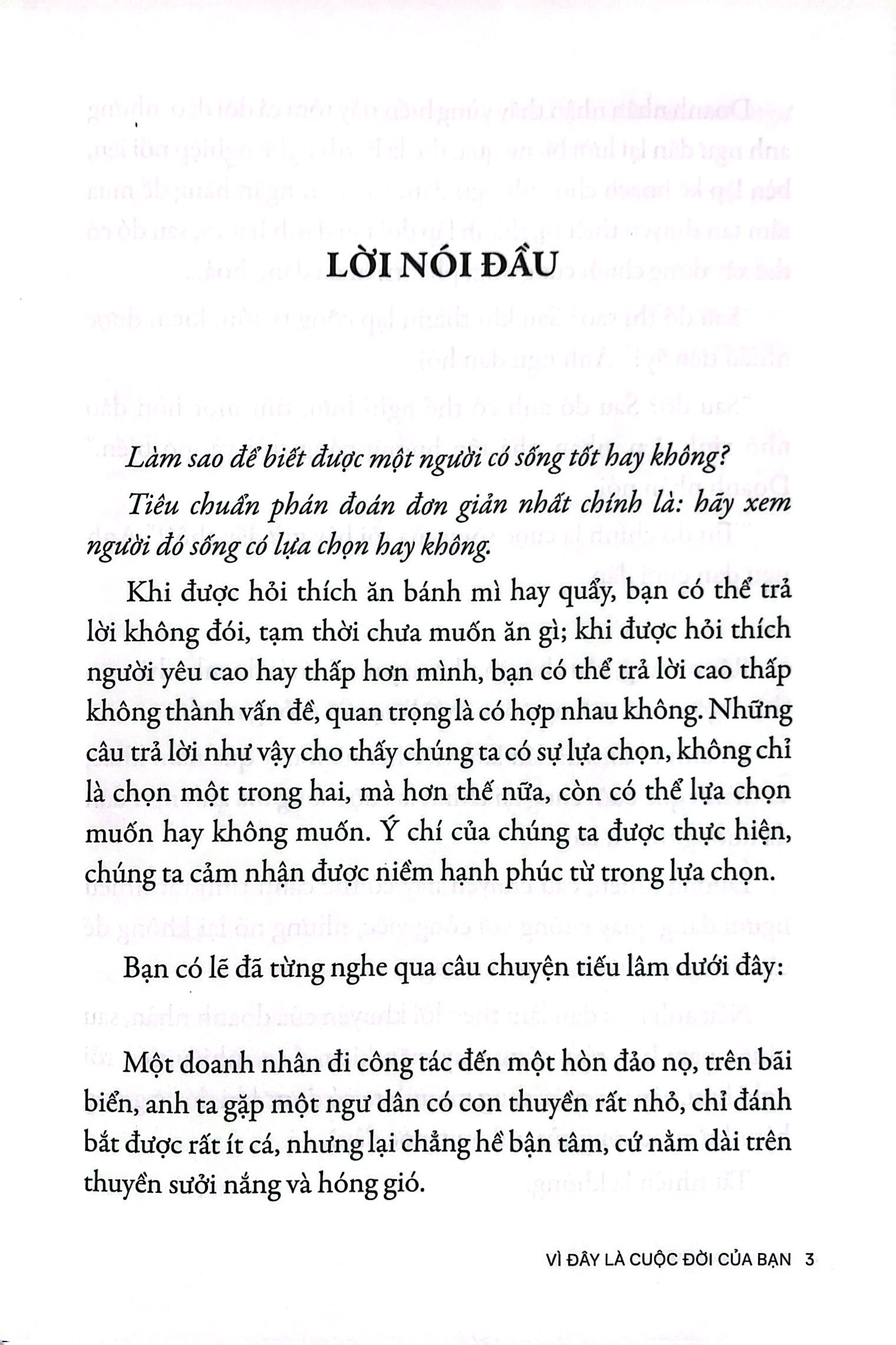 cảm xúc không phải đặc quyền - vì đây là cuộc đời của bạn