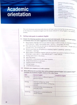 cambridge academic english b1+ intermediate student's book: an integrated skills course for eap