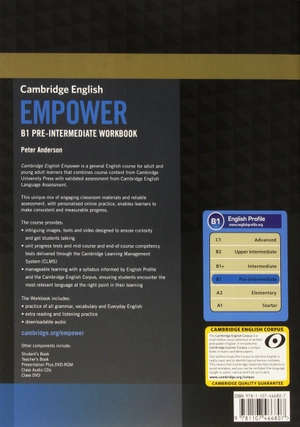 cambridge english empower pre-intermediate workbook with answers with downloadable audio