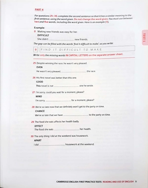 cambridge english first practice tests: tests with key and audio cd pack: four tests for the 2015 cambridge english: first exam