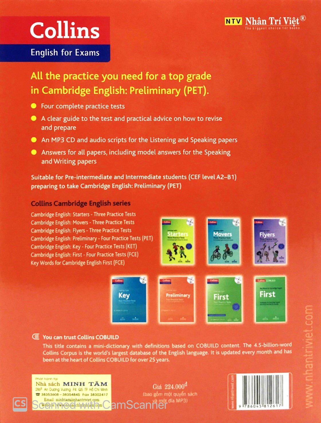 cambridge english preliminary four practice tests (+cd)