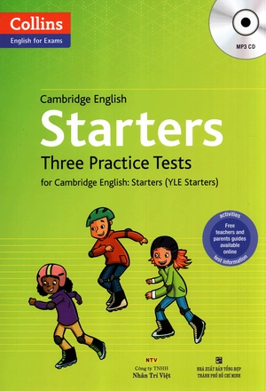 cambridge english starters three practice tests (+cd) + audio scripts & answer key (bộ)