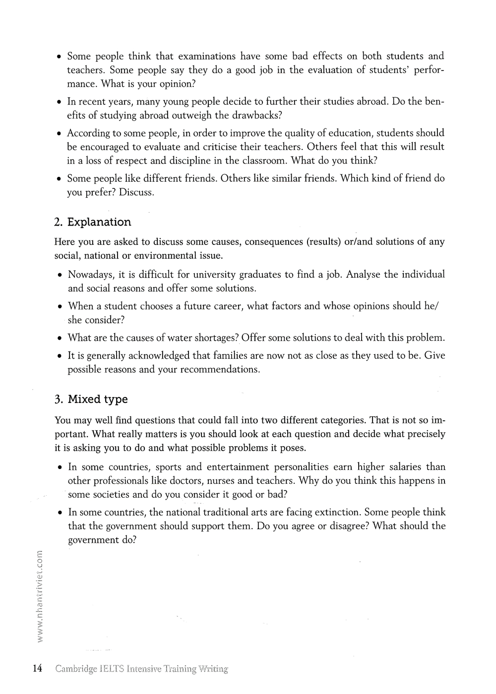 cambridge ielts intensive training - writing